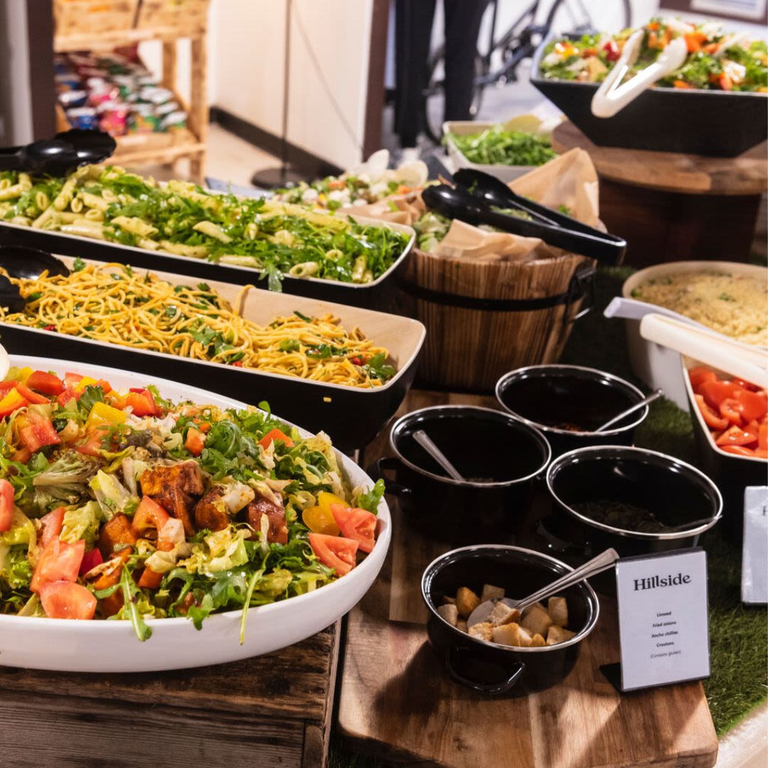 Salad bar at Hillside Food Court
